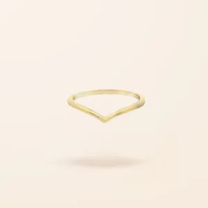 10K Gold V Ring