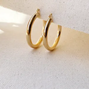 18k Gold Filled Selena Inspired Hoop Earrings 44 mm Diameter