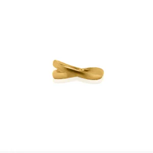 24Kt Gold Modern Crossover Ring