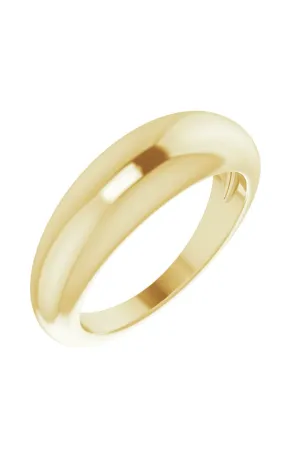 6mm Dome Ring - Yellow Gold