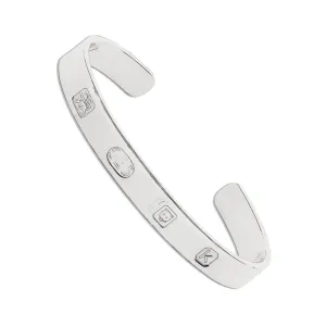 925 Sterling Silver 8mm Solid Hallmark Torque Bangle 26.0g