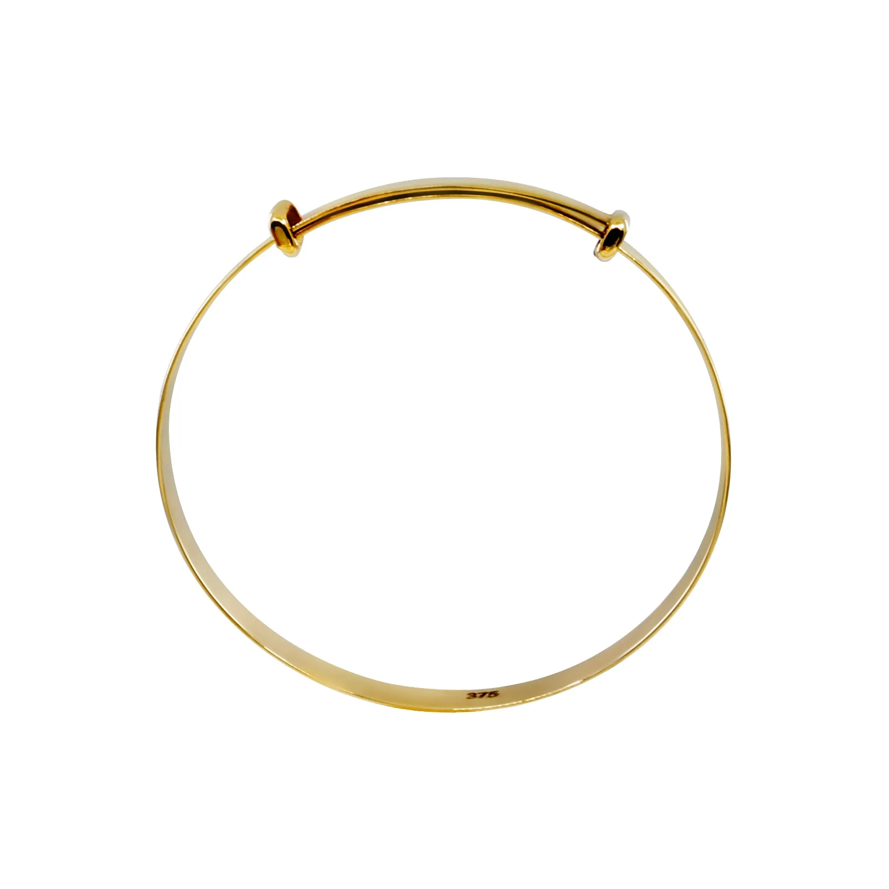 9K Yellow Gold Expandable Baby Bangle - 20711146