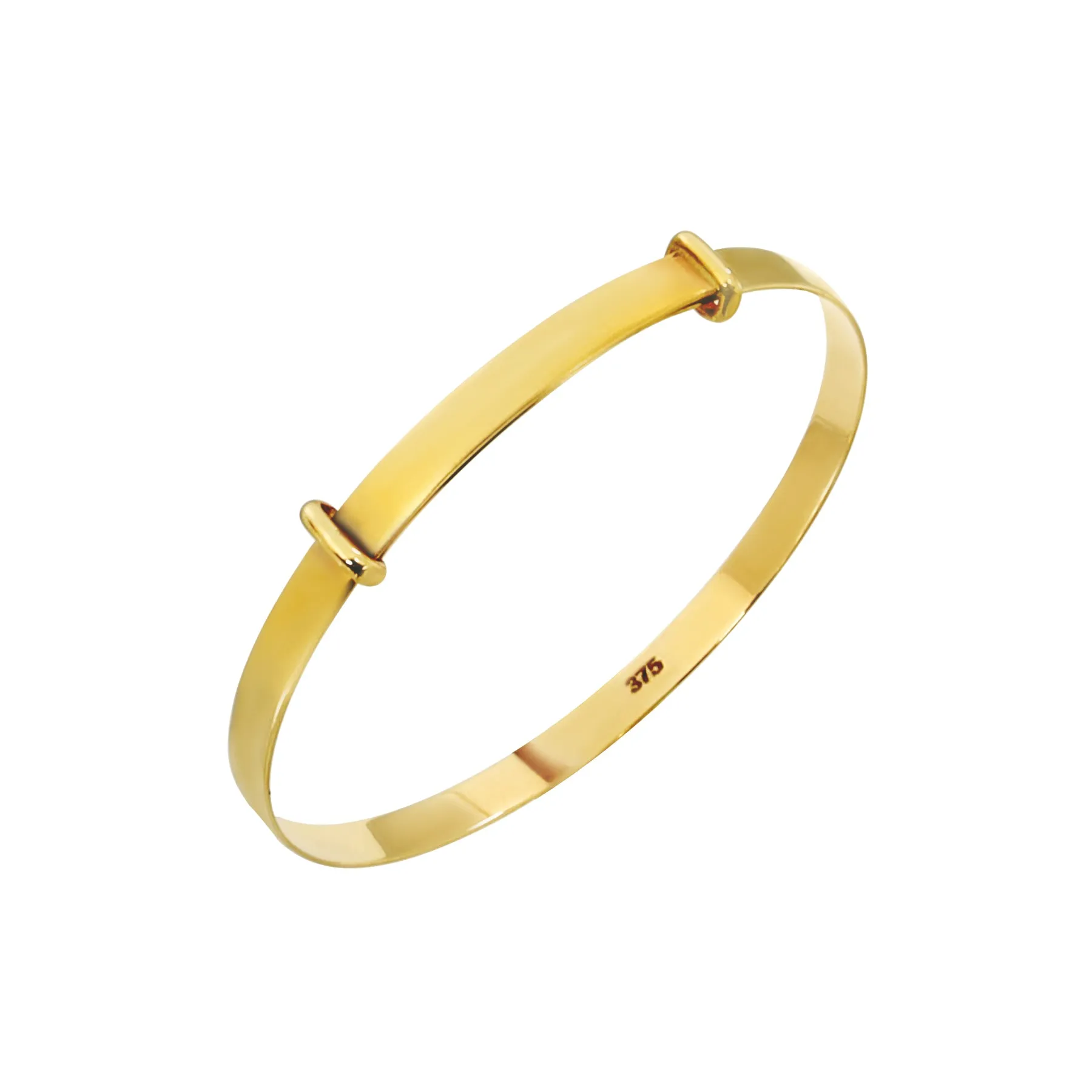 9K Yellow Gold Expandable Baby Bangle - 20711146