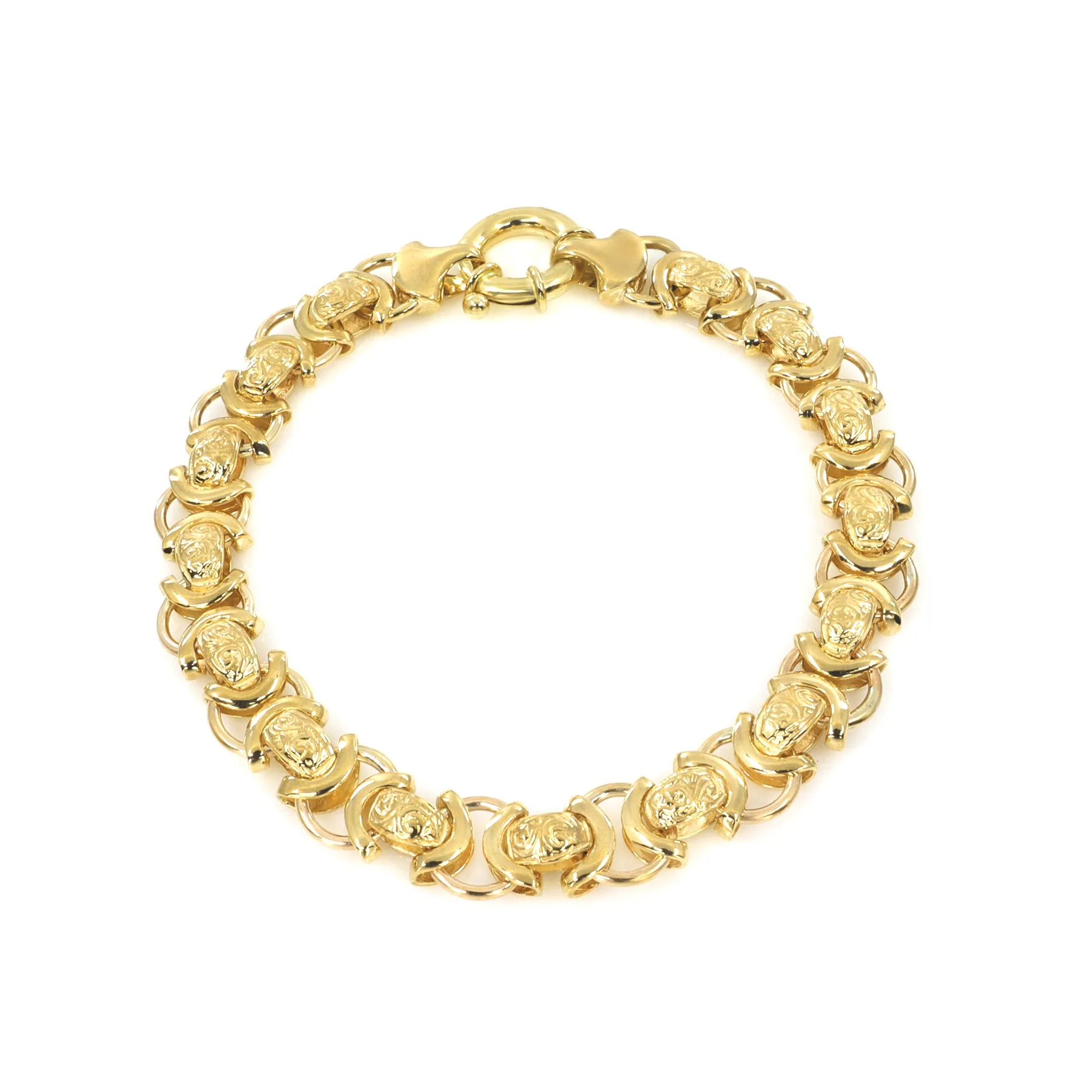 9K Yellow Gold Fancy Bracelet - 20720179