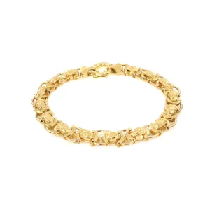 9K Yellow Gold Fancy Bracelet - 20720179