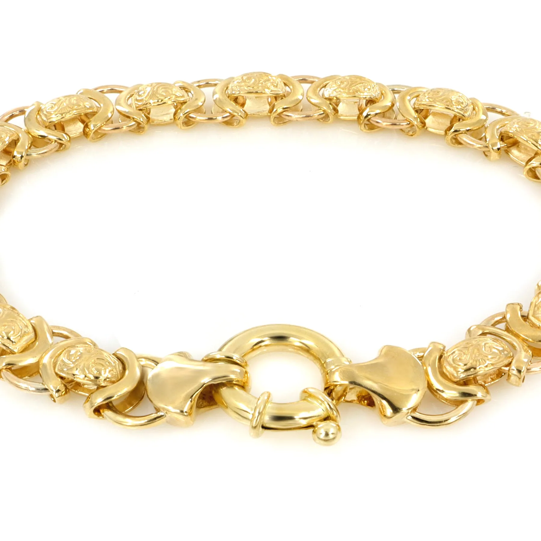 9K Yellow Gold Fancy Bracelet - 20720179