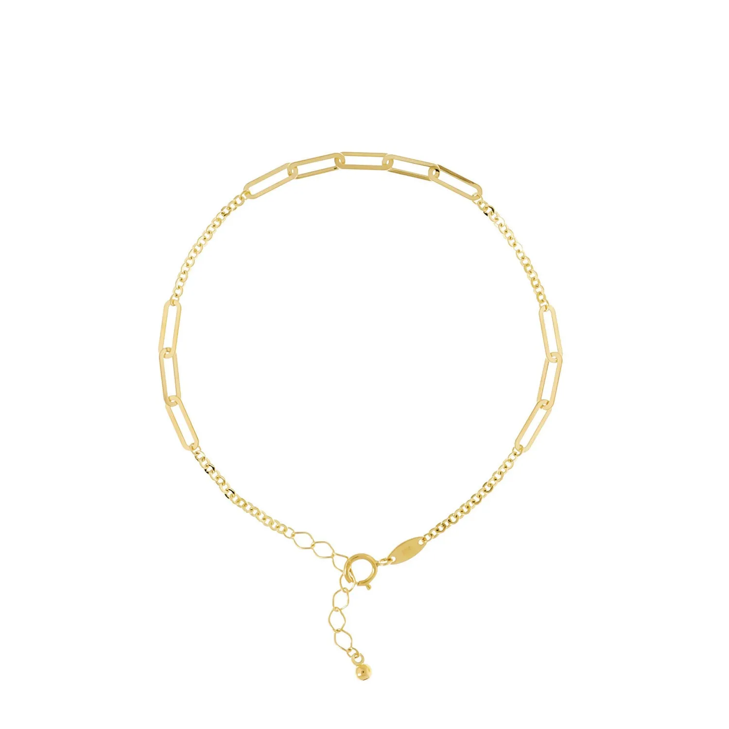 9K Yellow Gold Link Bracelet - WSGD90424.YG