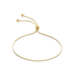 9K Yellow Gold Snake Chain Bracelet - 1.29.7409