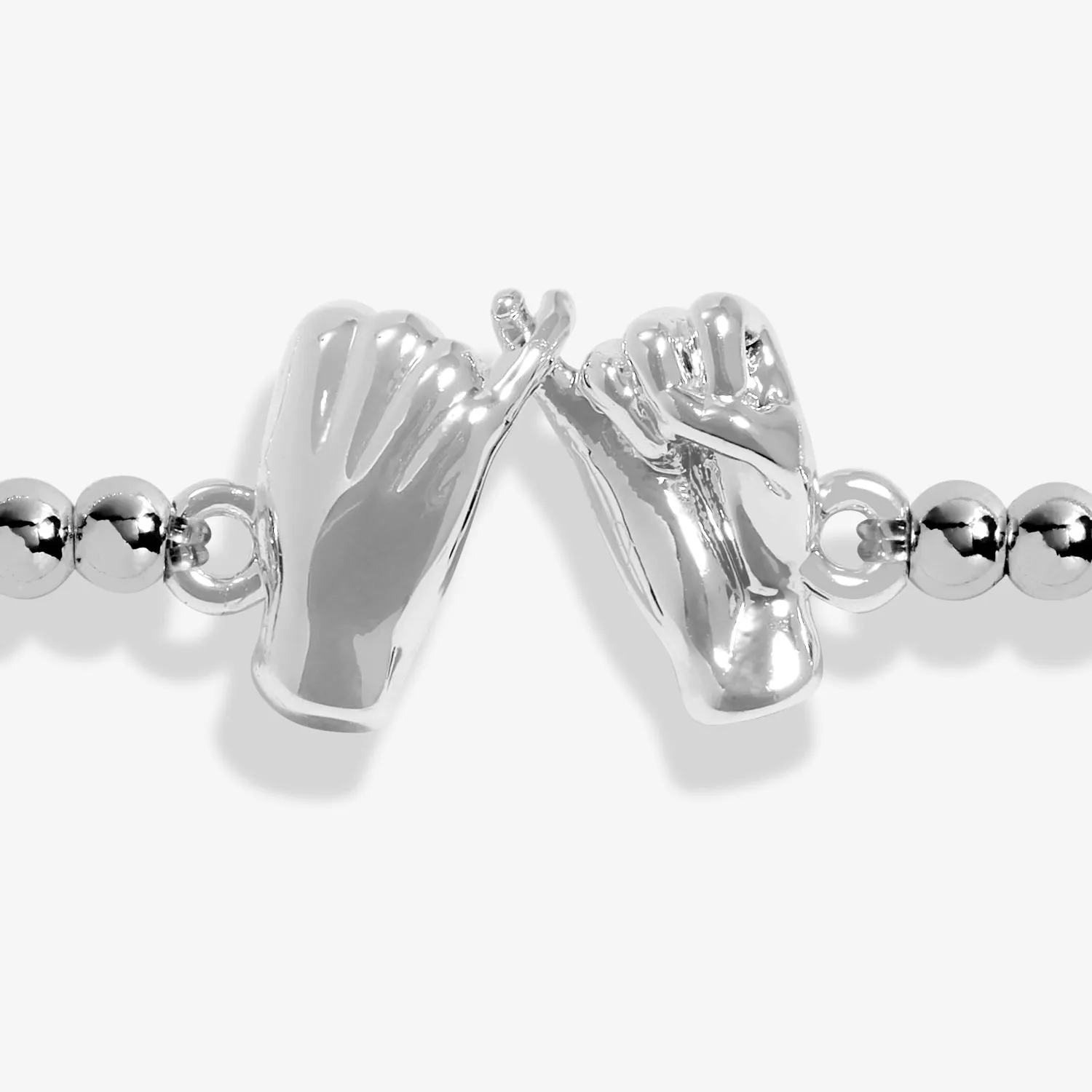 A Little Pinky Promise Silver Plated Bracelet 7398