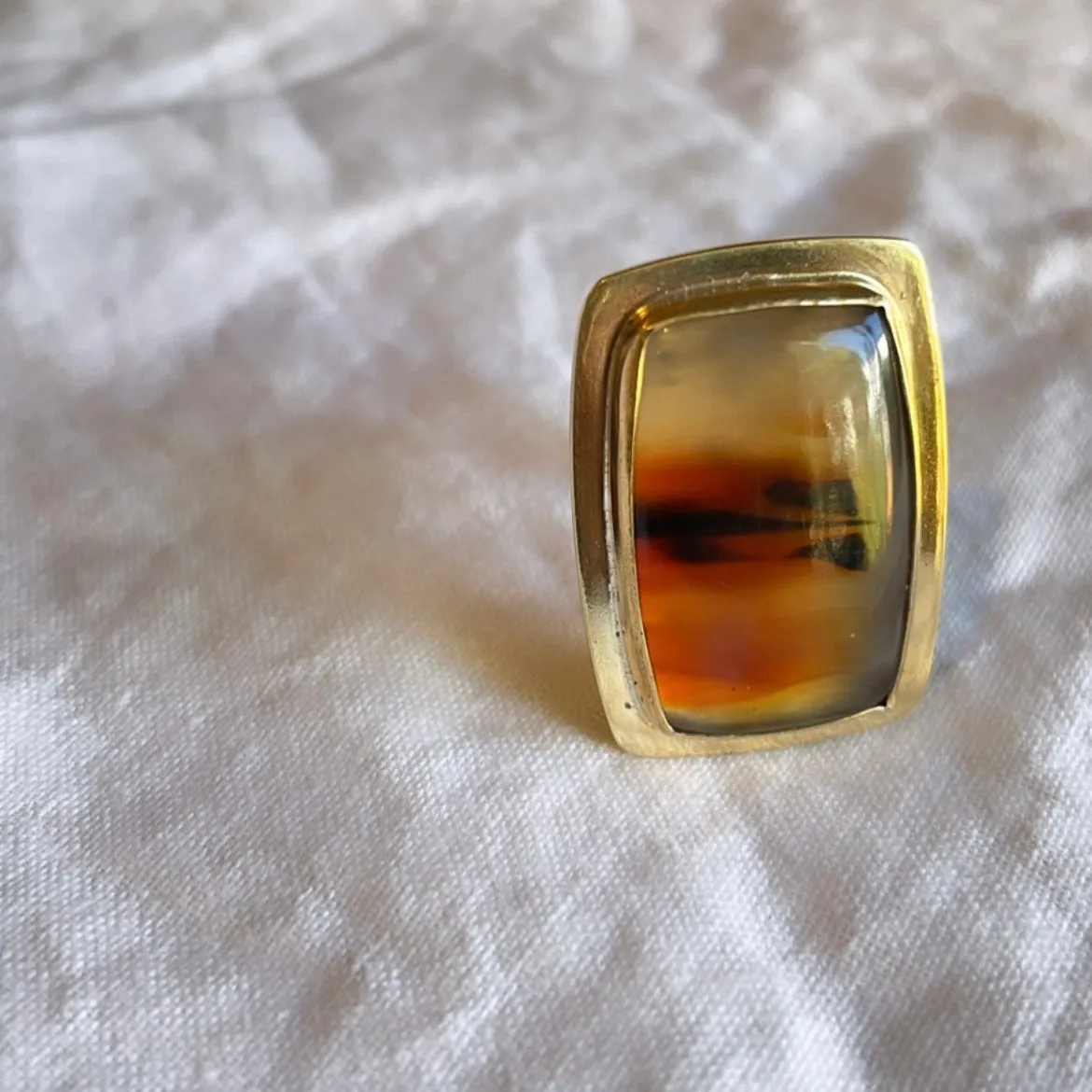 Abstract sunset ring