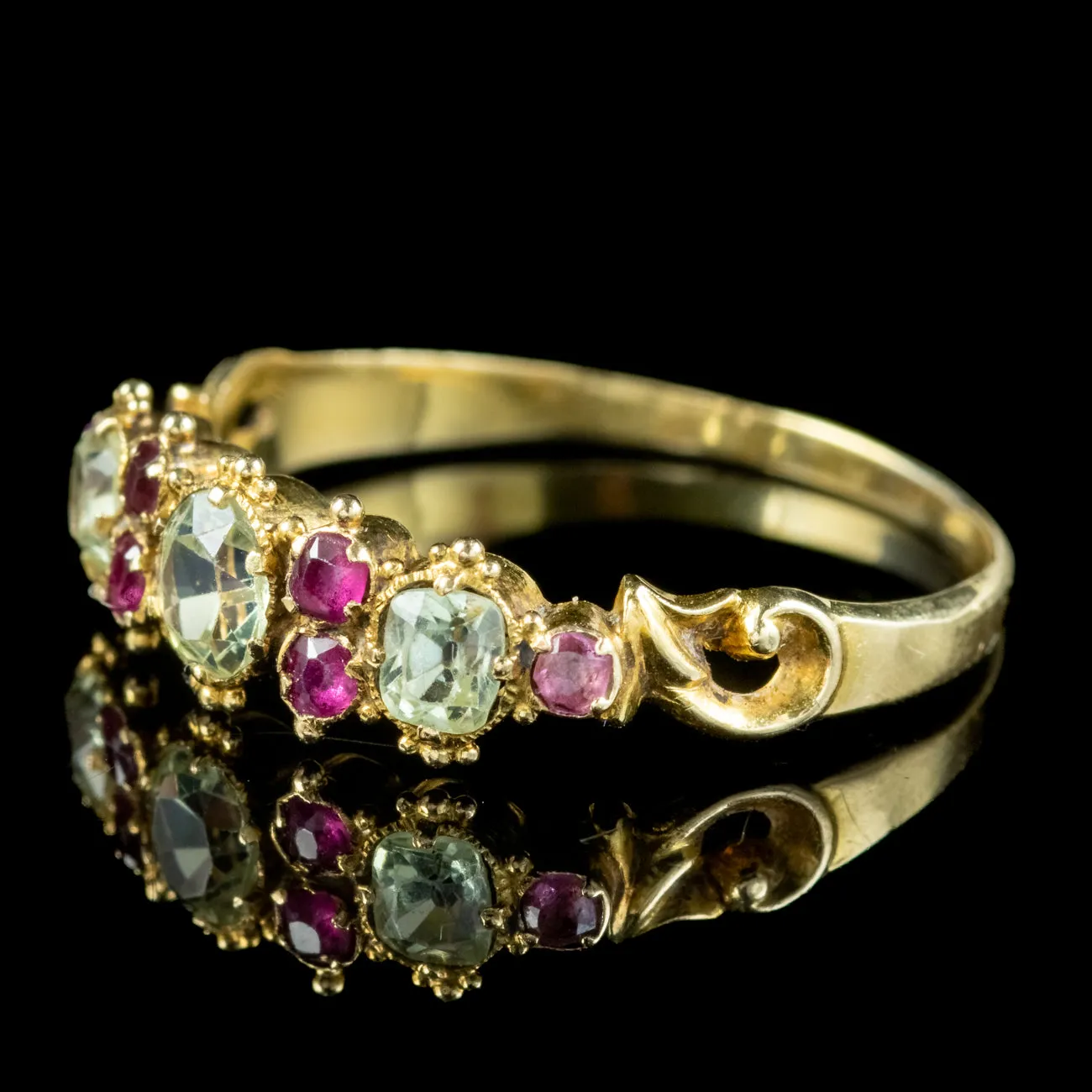 Antique Victorian Ruby Chrysoberyl Ring 0.65ct Of Chrysoberyl