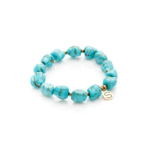 Azura / Bracelet / Turquoise   Gold