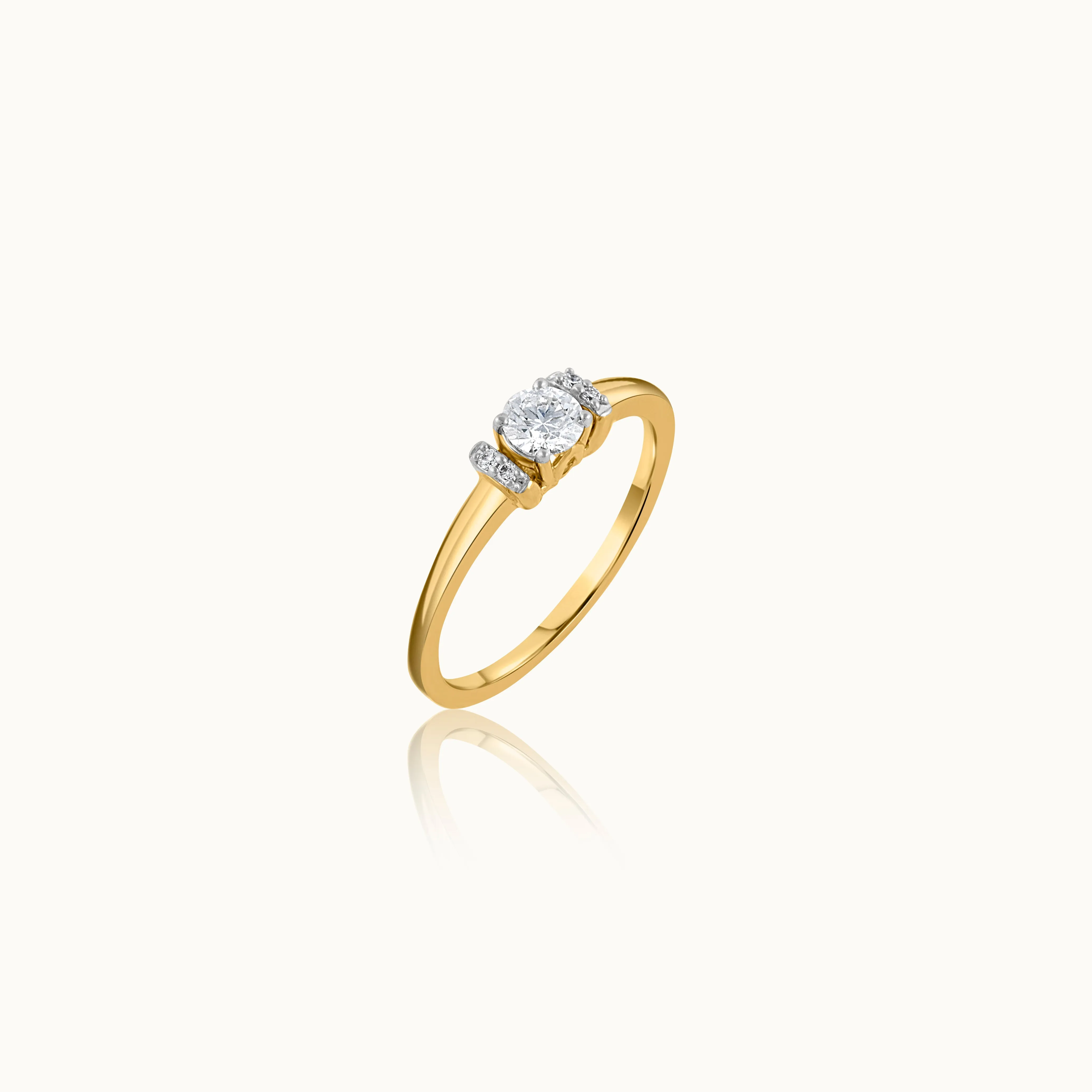 Bar Solitaire Ring