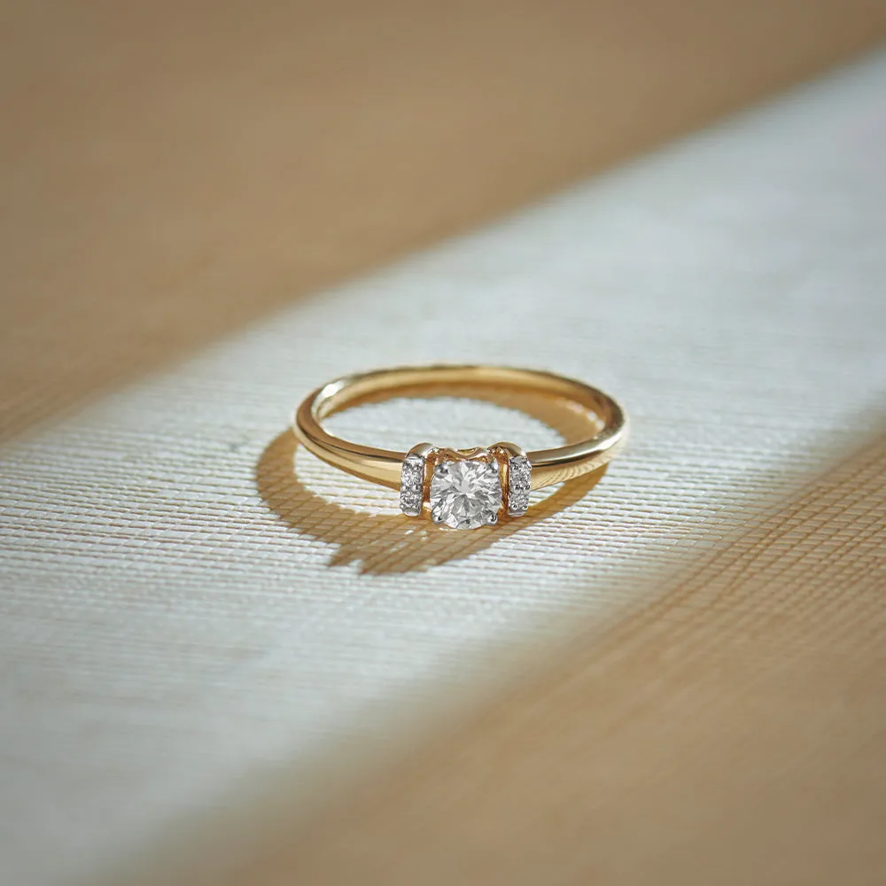 Bar Solitaire Ring