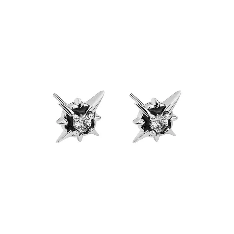 Crystal Star Stud Earrings