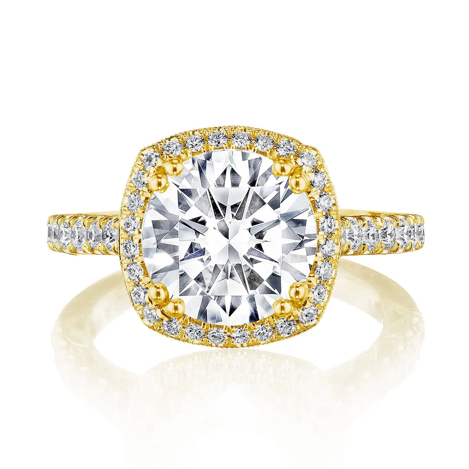 Cushion Bloom Engagement Ring