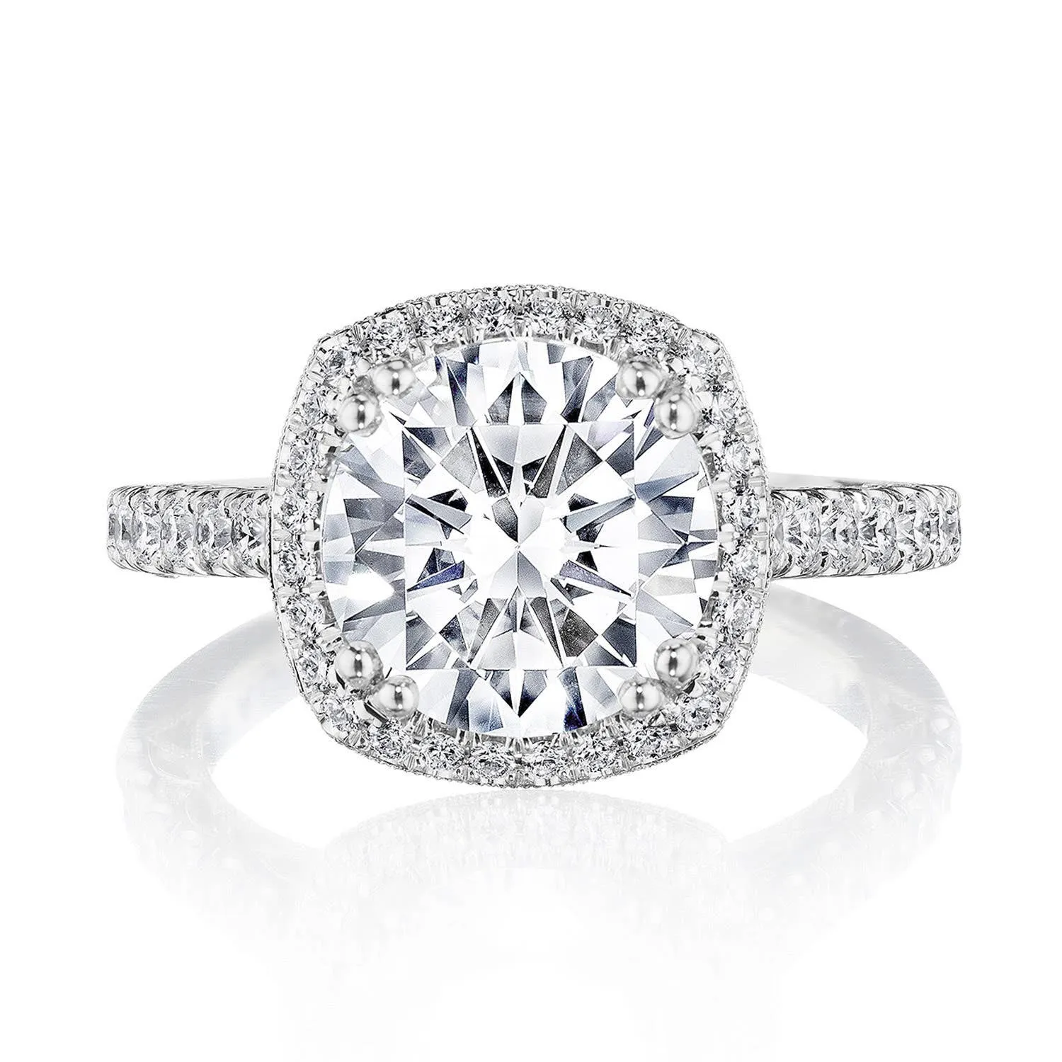 Cushion Bloom Engagement Ring