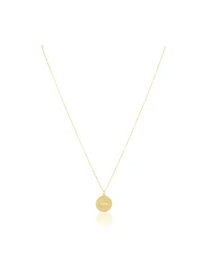 CZ Zion Necklace, Gold Plated