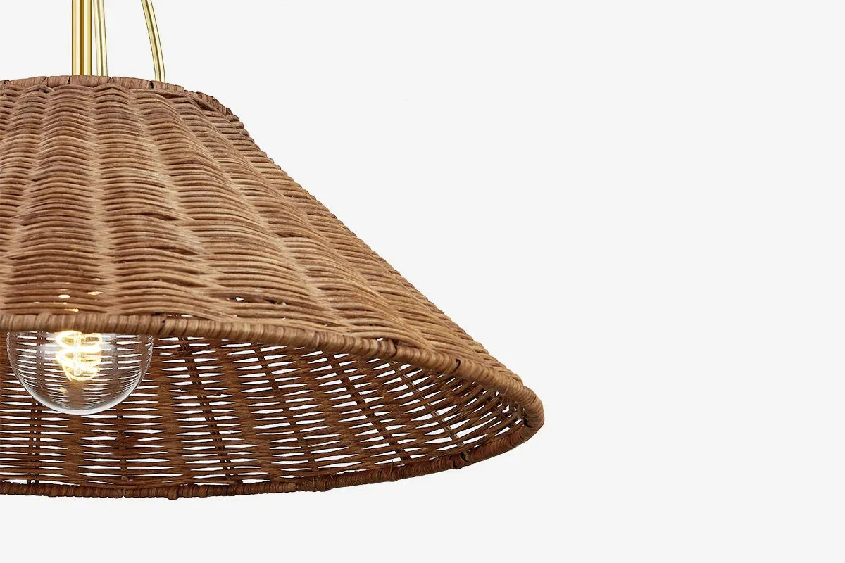 Davida Woven Rattan Pendant