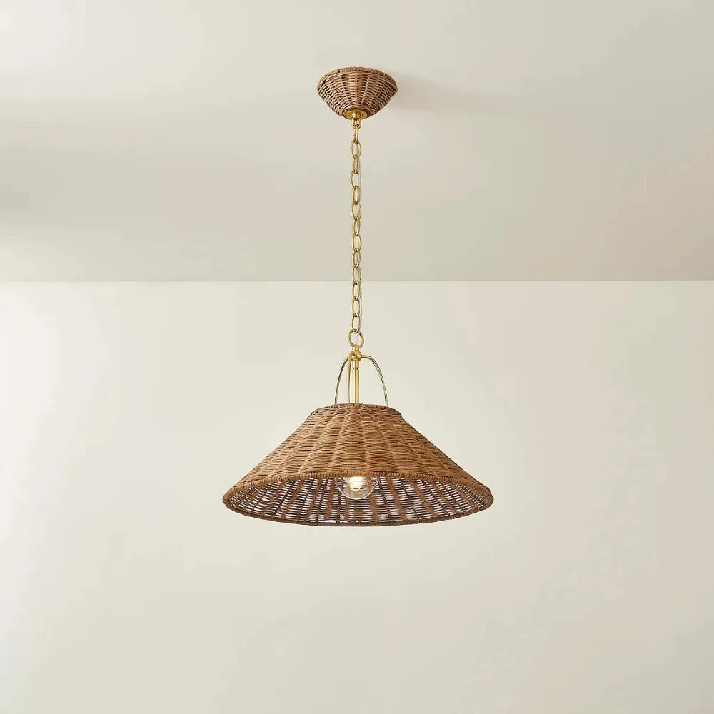 Davida Woven Rattan Pendant