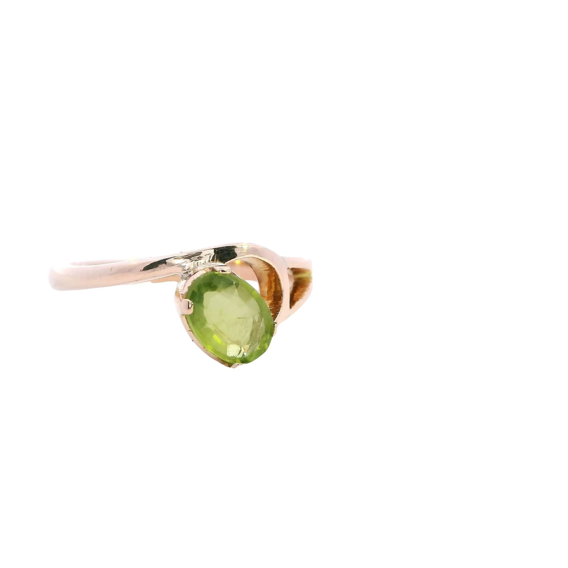 Delicate 9ct Rose Gold Peridot Ring - Subtle Elegance and Charm