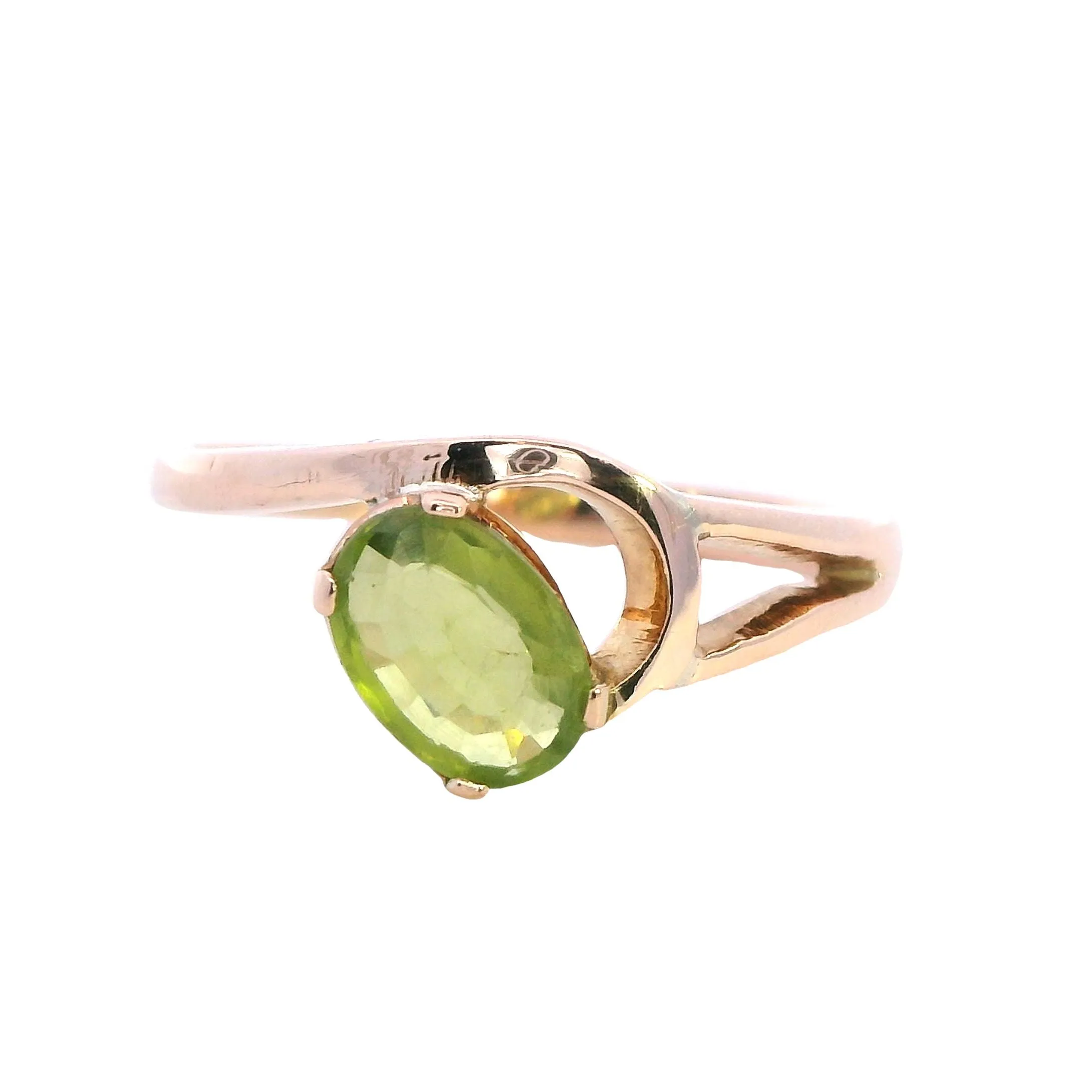 Delicate 9ct Rose Gold Peridot Ring - Subtle Elegance and Charm