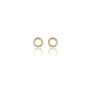 Diamonds by Georgini - Ten Natural Diamond Circle Earrings Gold