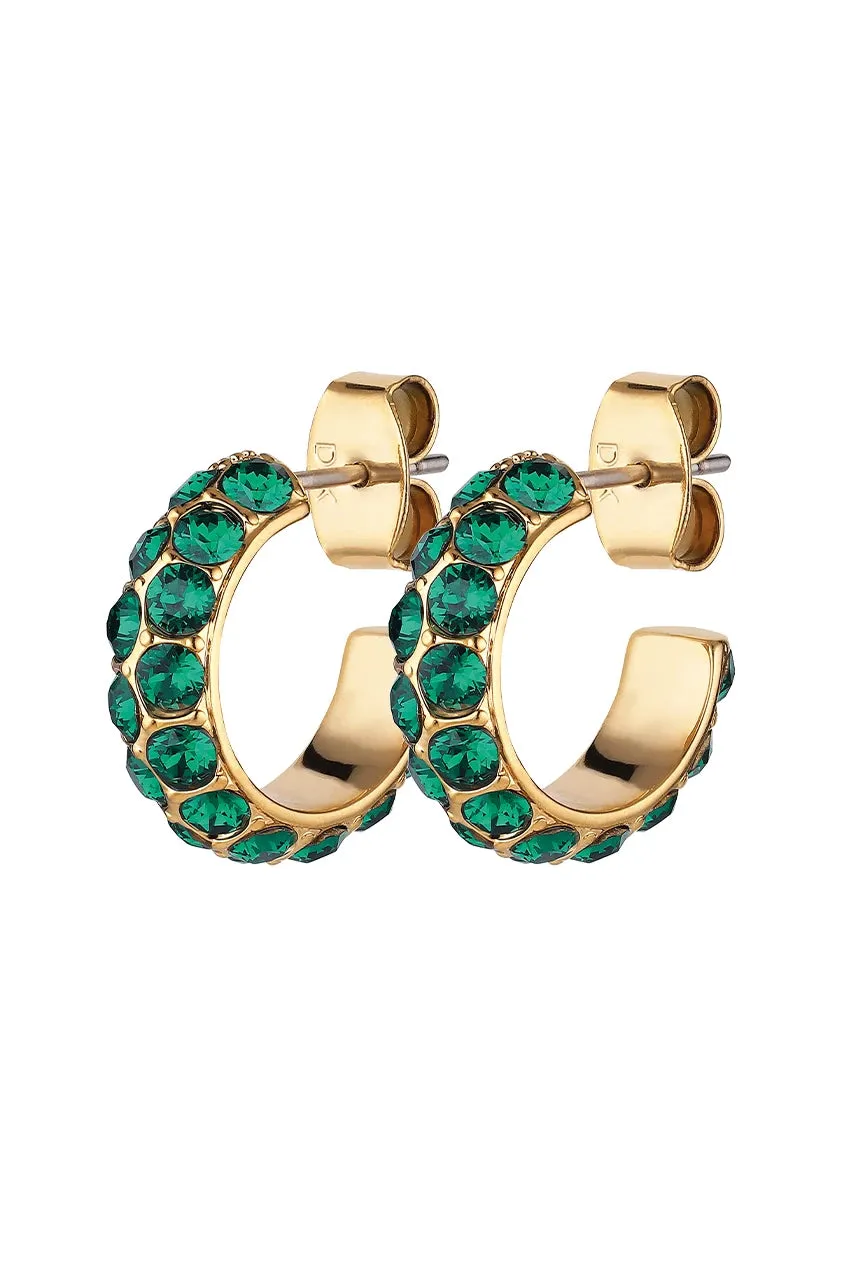 Dyrberg/Kern Heidi Emerald Hoop Earrings