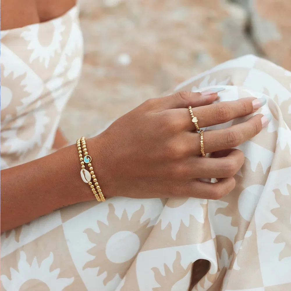 Enamel Wave Bead Bracelet