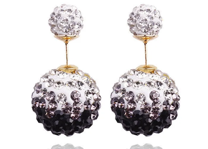 Fashion Charming Crystal Ball Earrings For Women Colorful beads earring jewelry for women