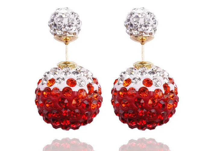 Fashion Charming Crystal Ball Earrings For Women Colorful beads earring jewelry for women