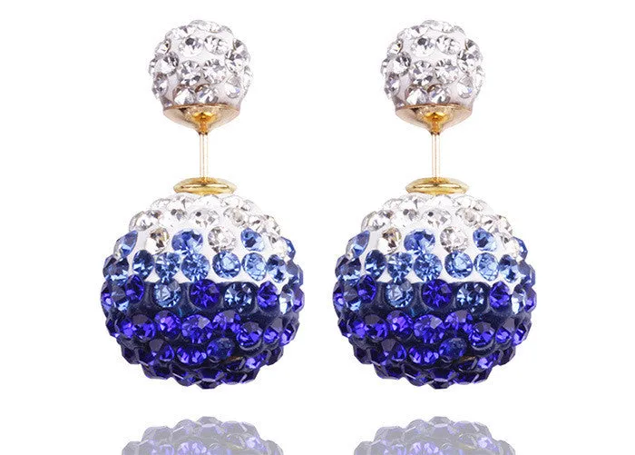 Fashion Charming Crystal Ball Earrings For Women Colorful beads earring jewelry for women