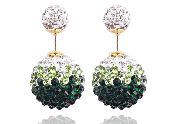 Fashion Charming Crystal Ball Earrings For Women Colorful beads earring jewelry for women