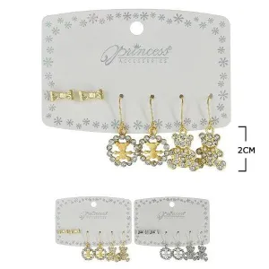 Fashion Multi Earrings Set 3193GS (12 units)