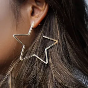 Fashion New Star Statement Stud Earrings Earring