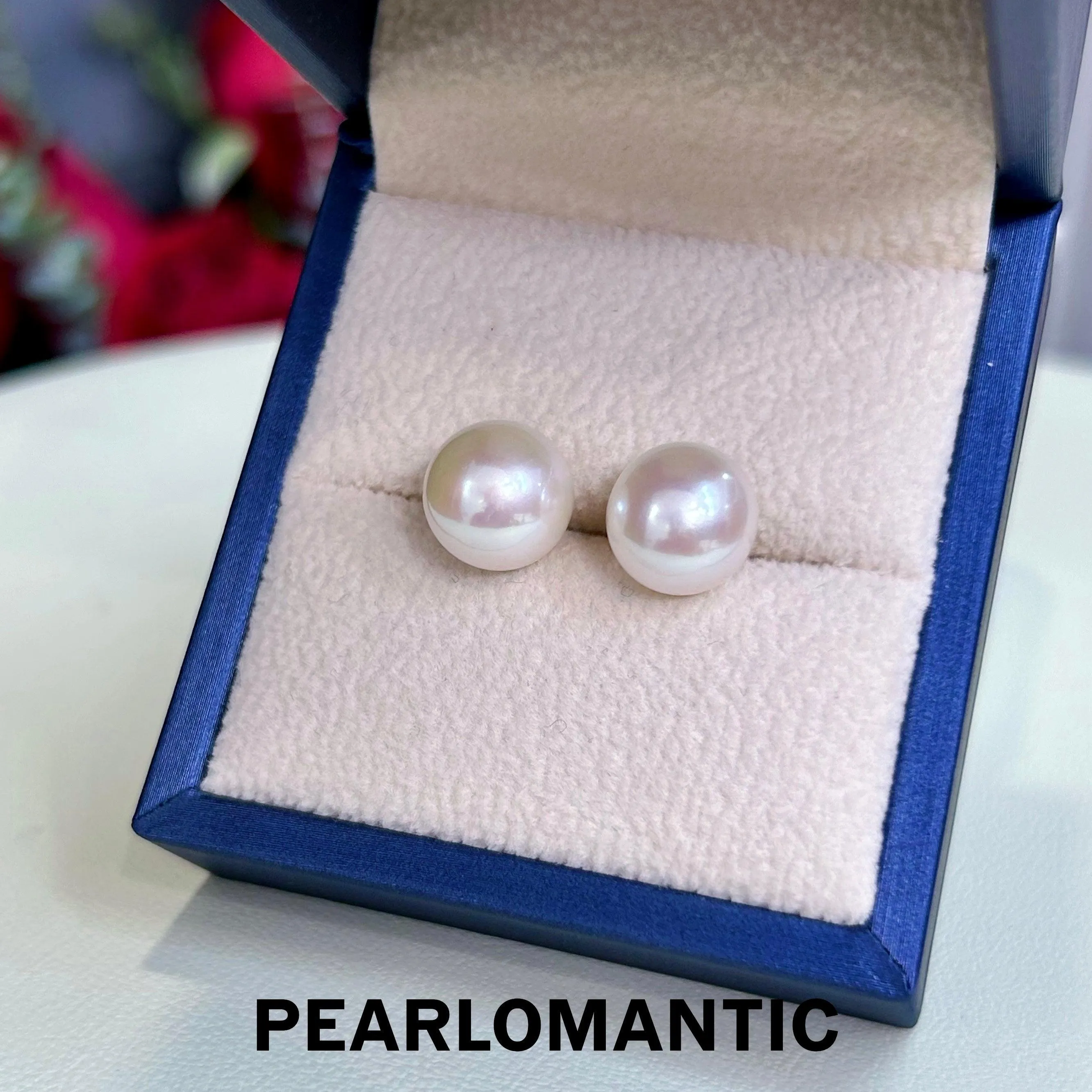 [Fine Jewelry] Freshwater Nucleus-Free Pearls 11-12mm Classic 18k Earring Studs