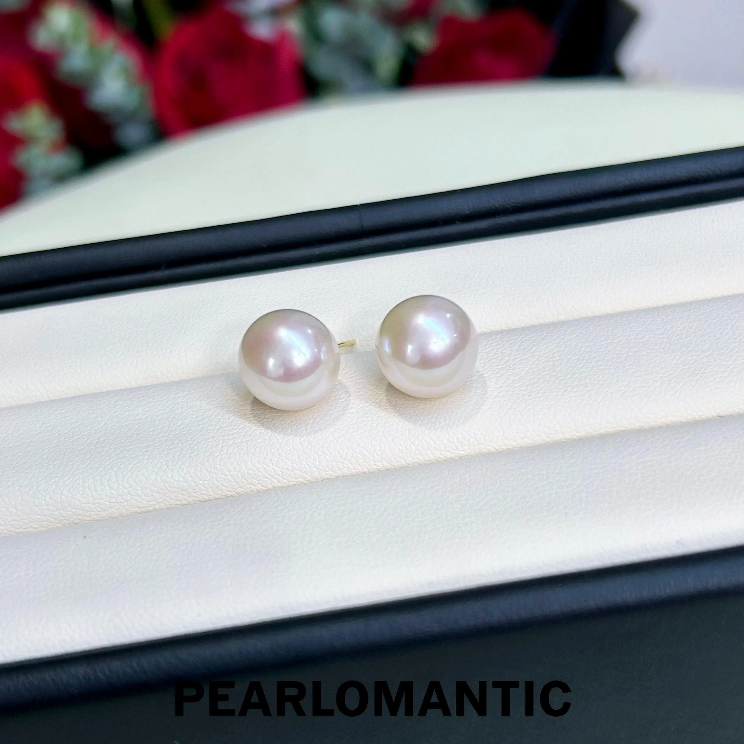 [Fine Jewelry] Freshwater Nucleus-Free Pearls 11-12mm Classic 18k Earring Studs