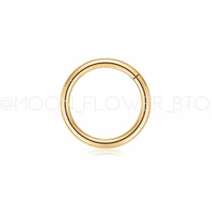 Gold Clicker Septum and Tragus Hoop