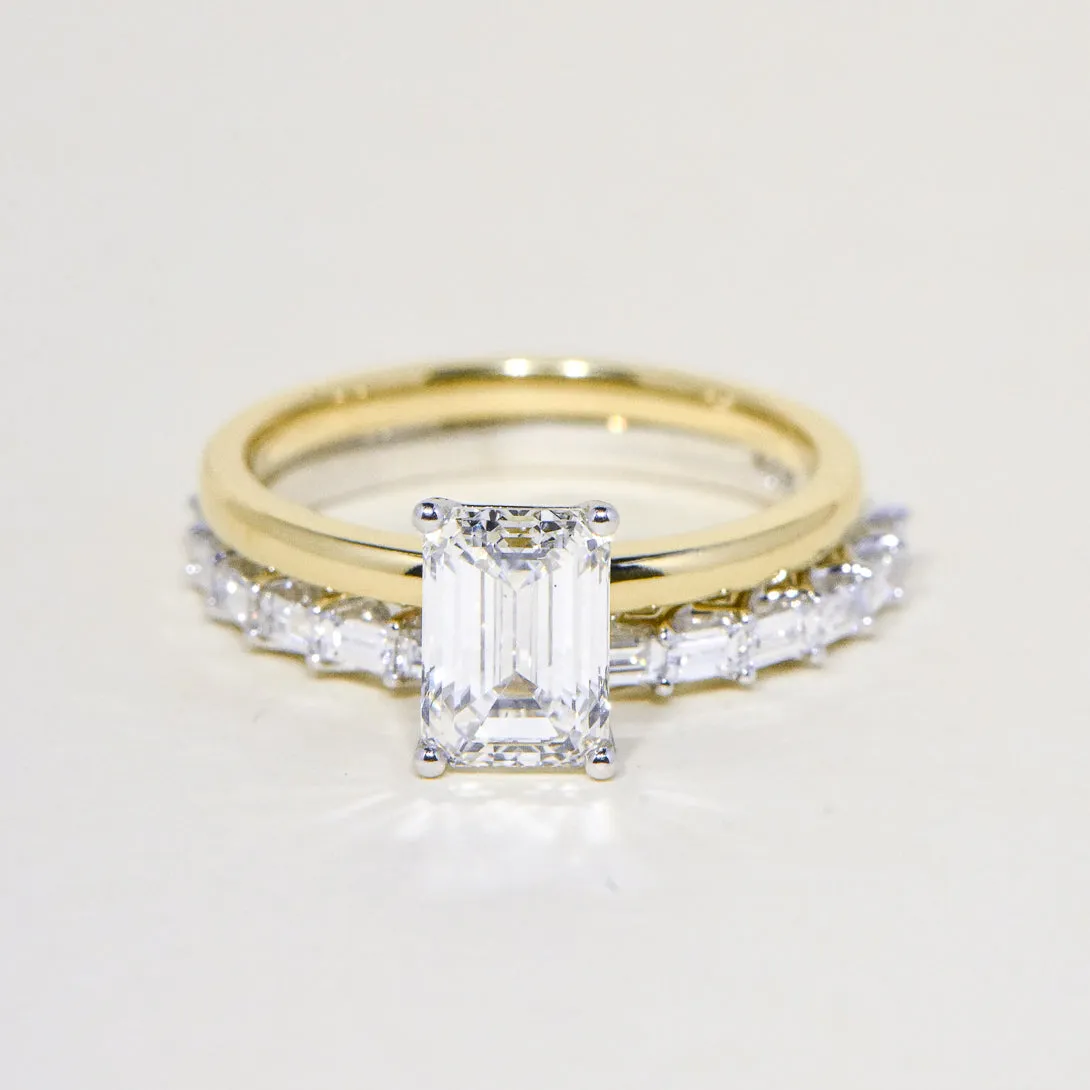 Lab Created Baguette Diamond Ring