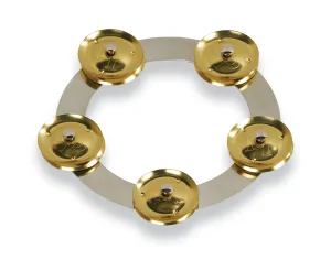 Latin Percussion LP3806SBS 6-Inch Tambo-Ring - Stainless Steel with Brass Jingles