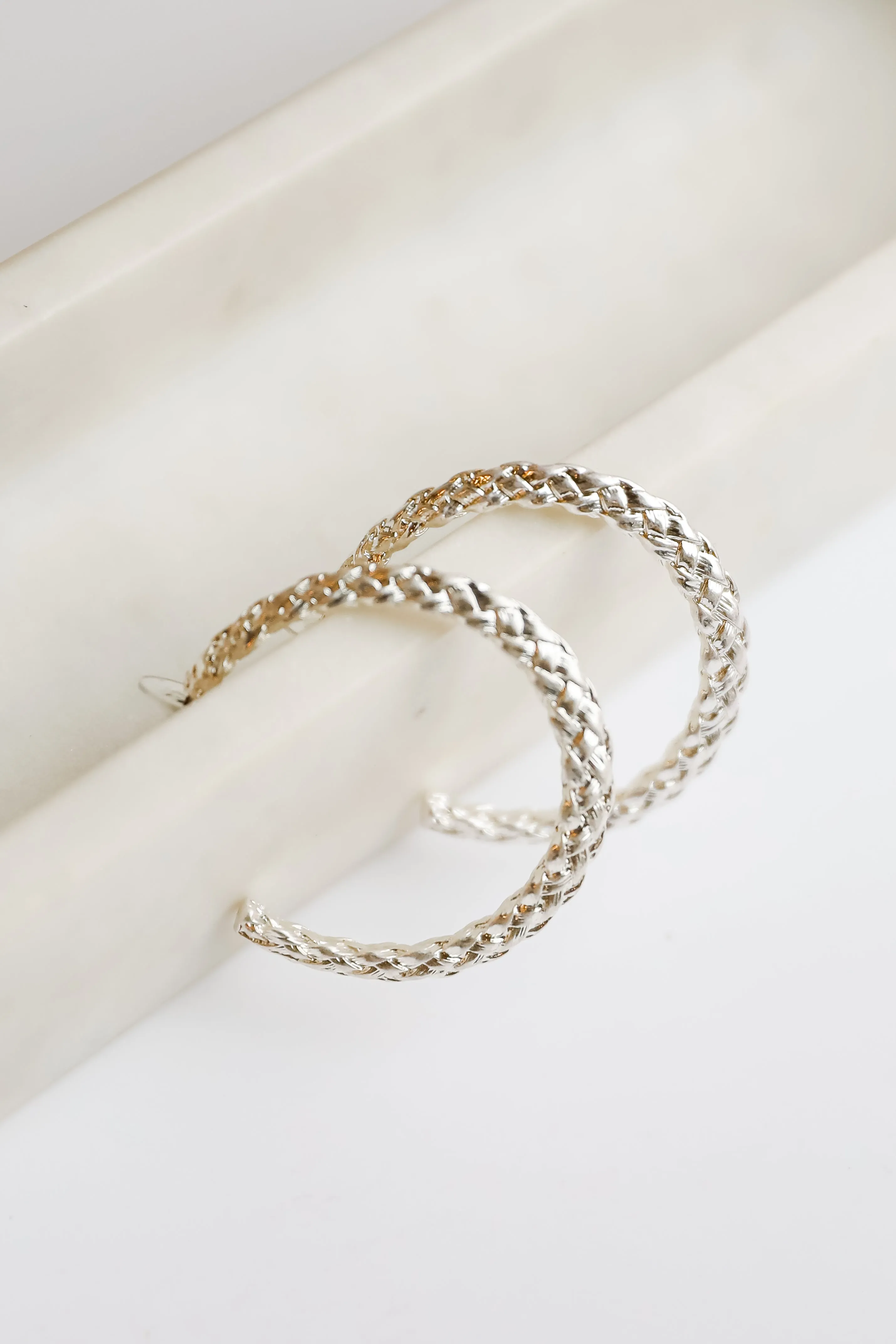 Layla Braided Hoop Earrings