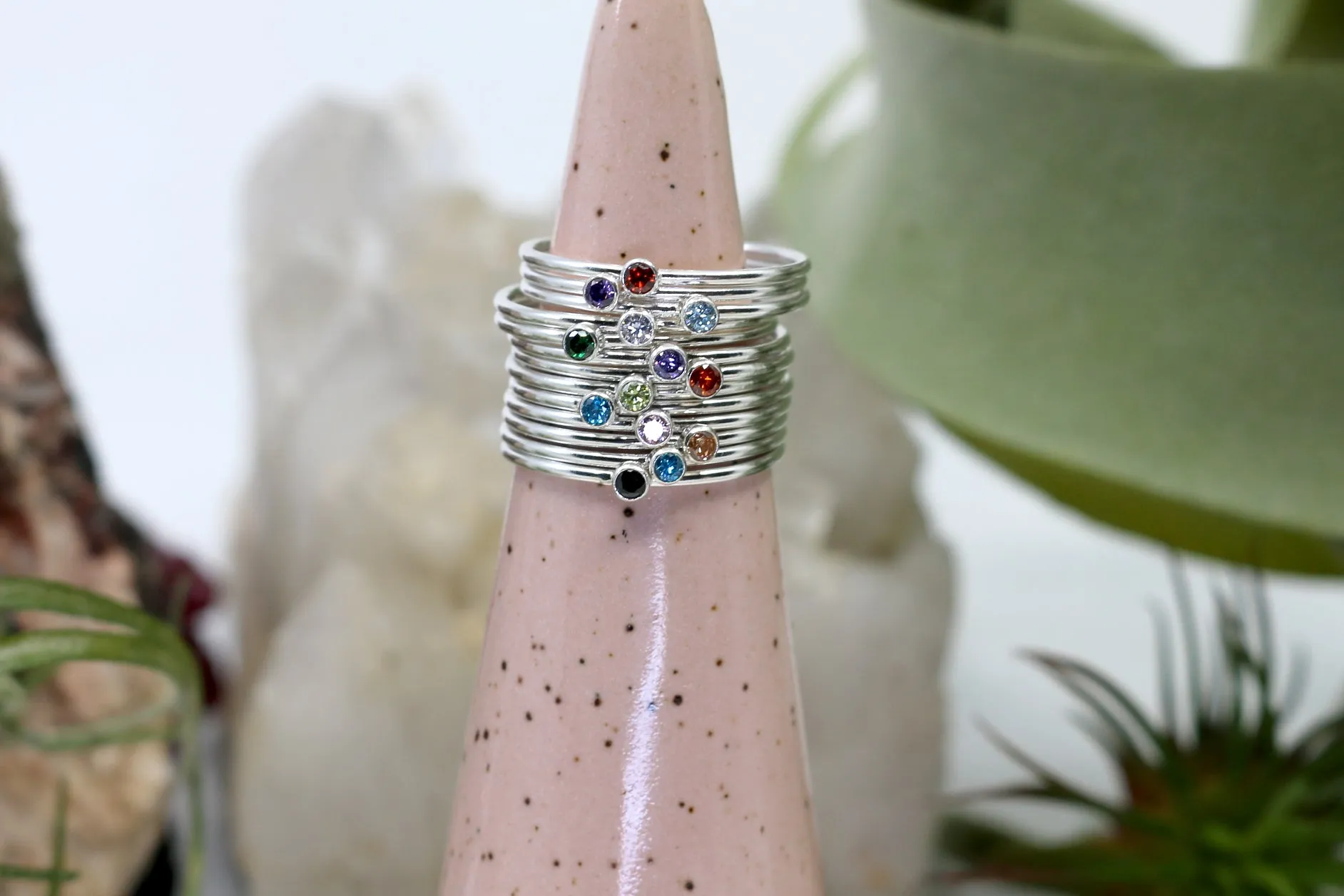 Legacy // Birthstone Ring, Minimalist Modern Ring, Gold, Silver, Birthstones /// BH-R009