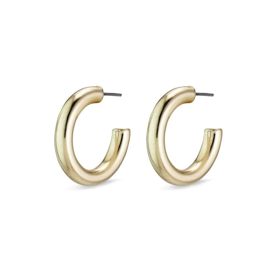 Maddie Pi Hoops | Gold Plated