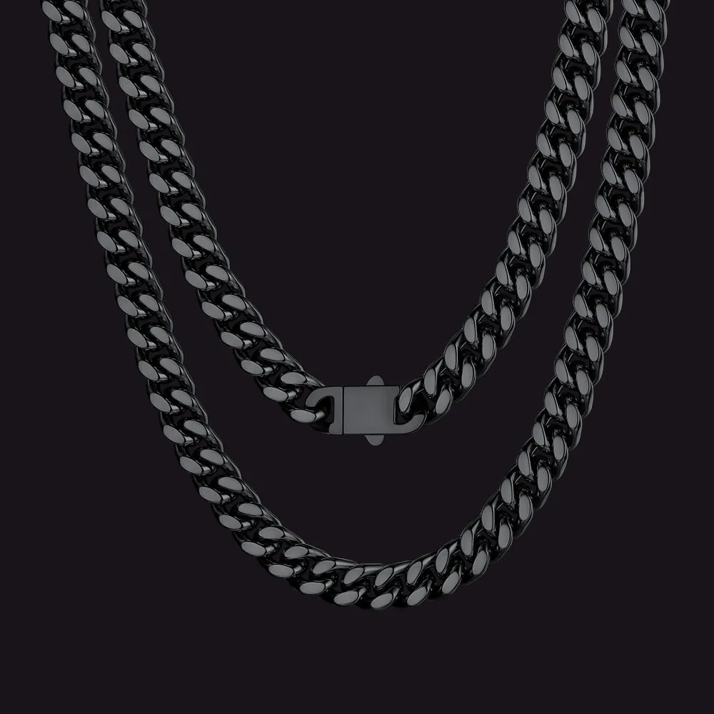 Miami Cuban Link Chain Necklaces 5/7/9/12 MM Chain for Men