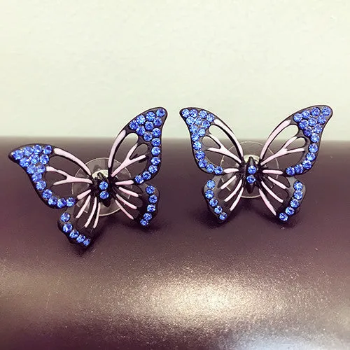 New Fashion Big Butterfly Stud Earrings For Women Bijoux Cute Party Jewelry