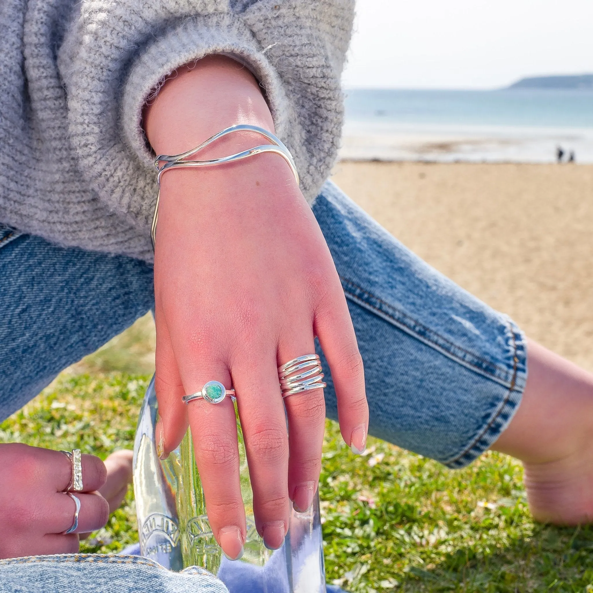 Ocean Ripple Ring