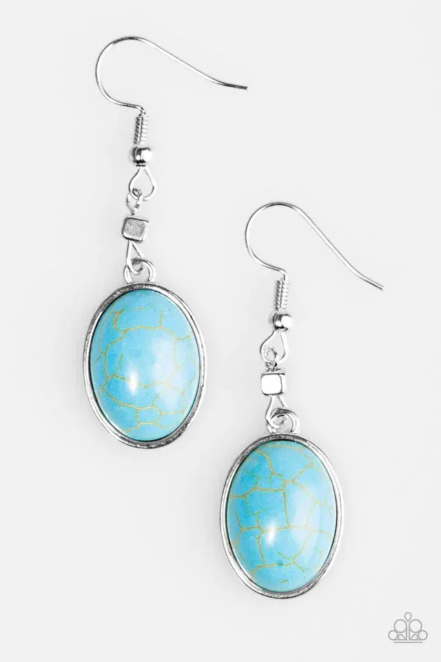 Paparazzi Earring ~ Back To The SANDSTONE Age - Blue