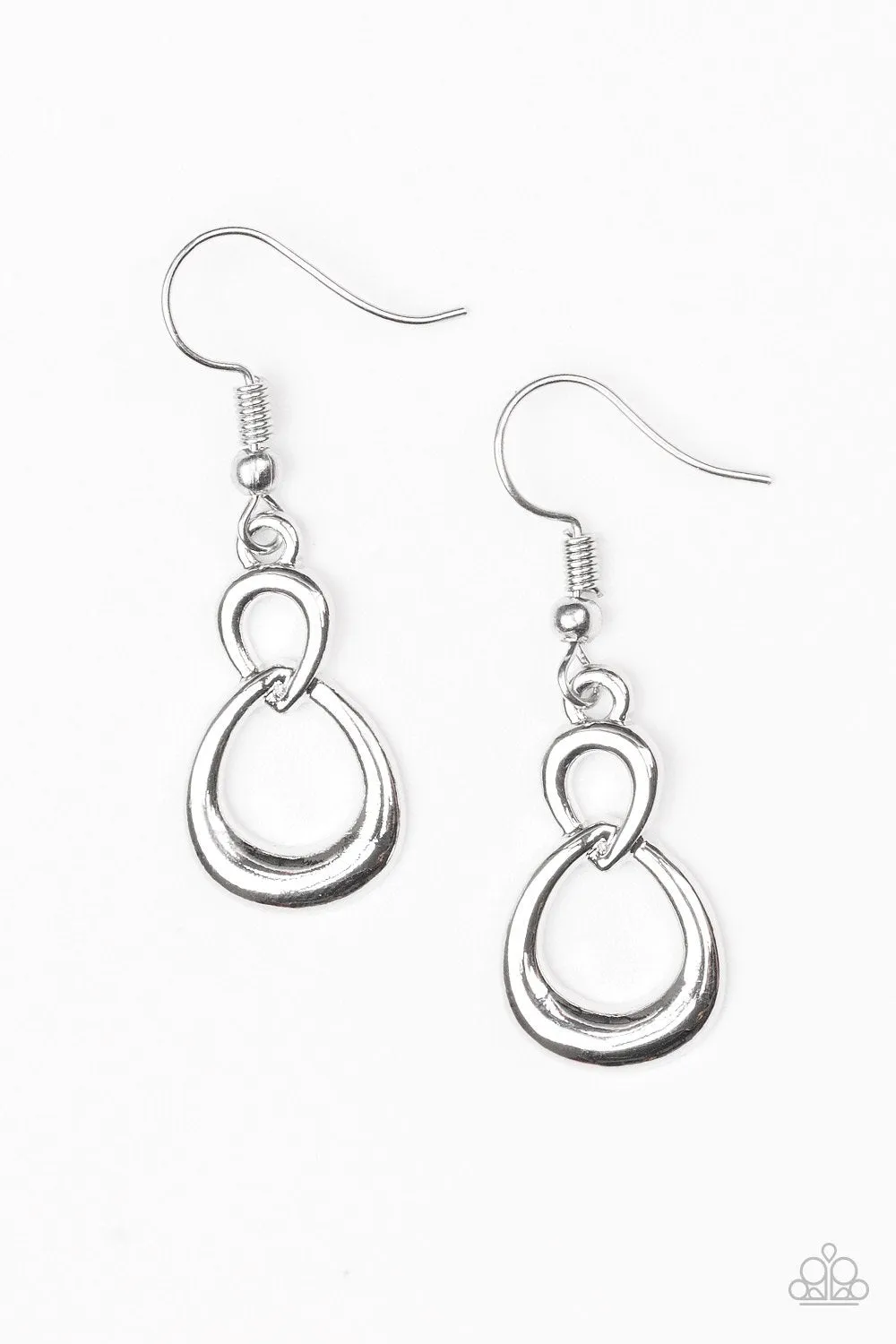 Paparazzi Earring ~ Boundless Beauty - Silver