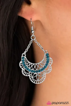 Paparazzi Earring ~ Dream Act - Blue