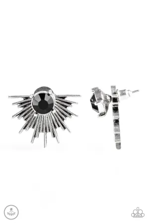 Paparazzi Earring ~ Dynamic - Black